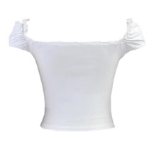 Load image into Gallery viewer, Off the Shoulder Stretch Lace Up Blouse
