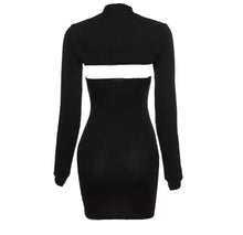 Load image into Gallery viewer, Ribbed Cut-Out Halter Dress Set
